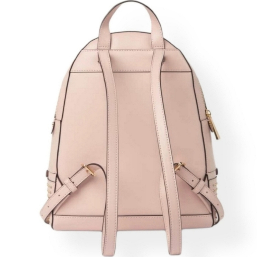 Michael Kors Rhea Studded Medium Pink Backpack - Picture 2 of 6